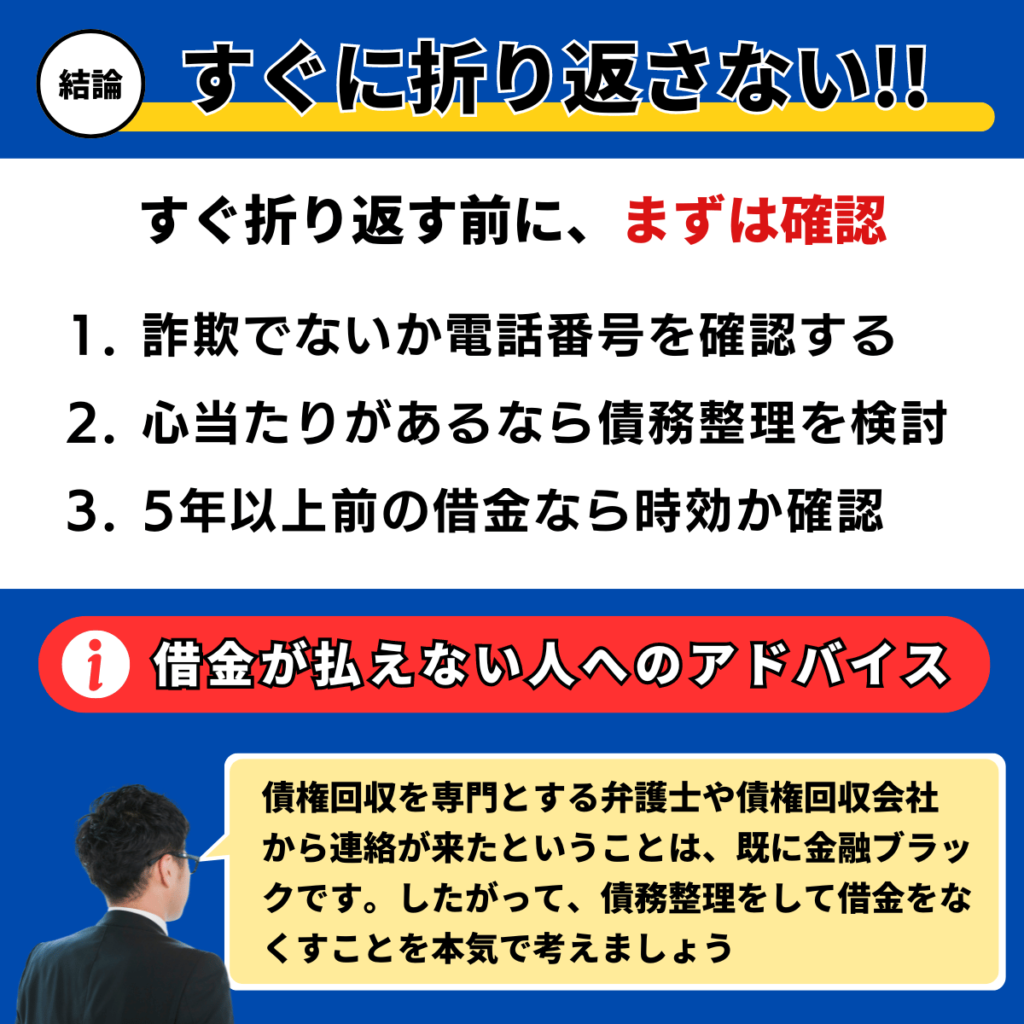 債権回収の電話はでるべきか